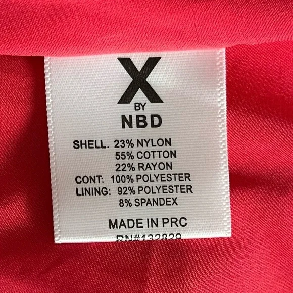 X BY NBD x REVOLVE | Red Lace Silhouette Kendra Maxi Cocktail Dress | Size 6 - Picture 10 of 11